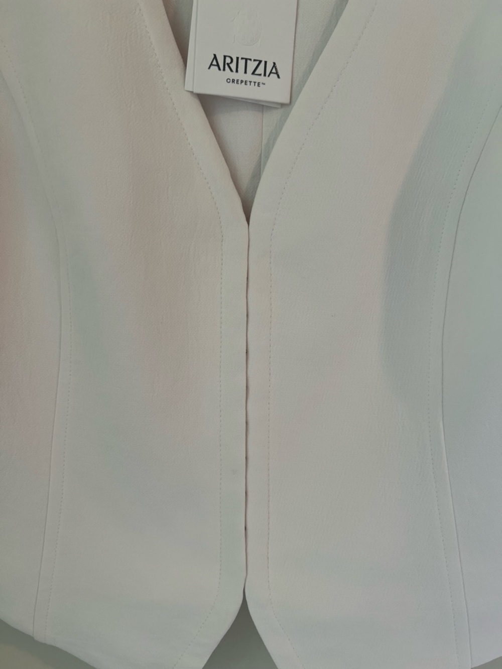 Aritzia Attire Vest- Crepette in Light Birch - Picture 5 of 7
